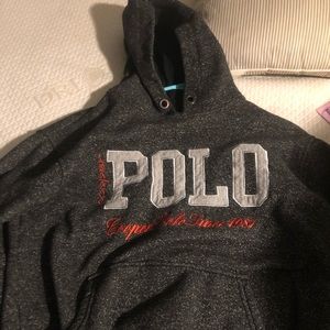 Grey polo hoodie